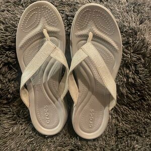 Silver crocs